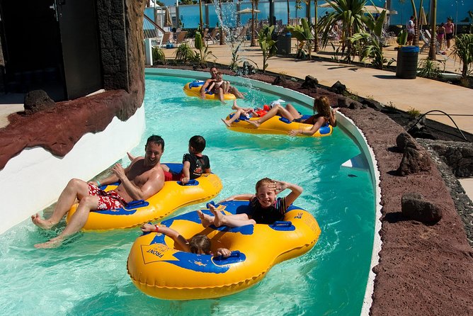 Aqualava Waterpark Lanzarote Entrance Ticket - Magma River and the lazy-river reset between thrills