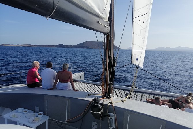 Catamaran F40 Lanzarote sailing - “Bring your own” works well here: fridges and coolers on board
