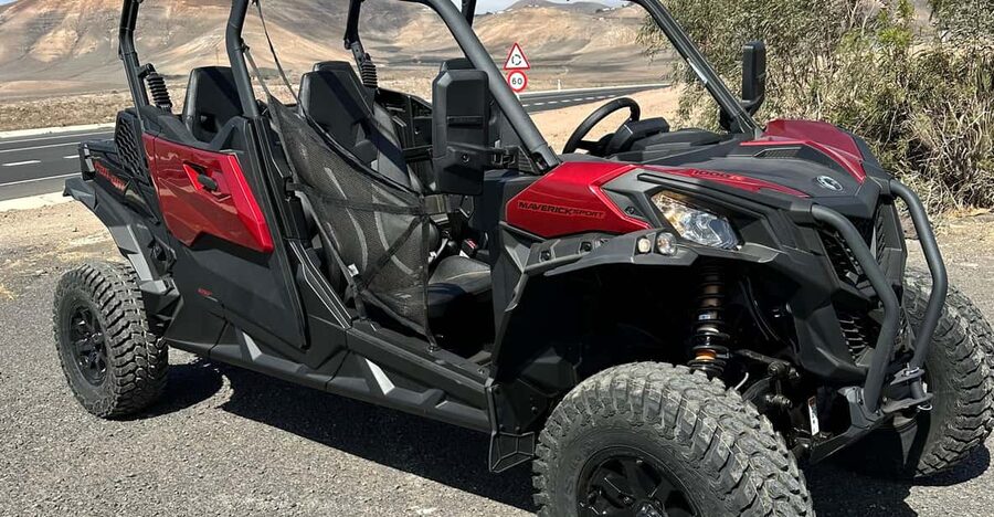 Family buggy - 4 seats, on road tour - Safety rules and what to wear for Lanzarote wind