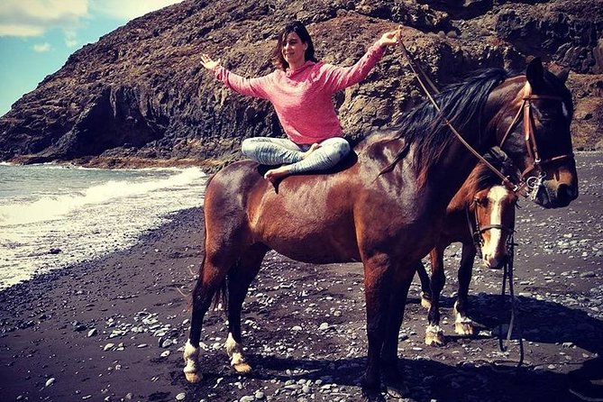 Horseback Riding in the sunset of Famara Beach, Lanzarote, Spain - What the Private Small-Group Size Means in Real Life