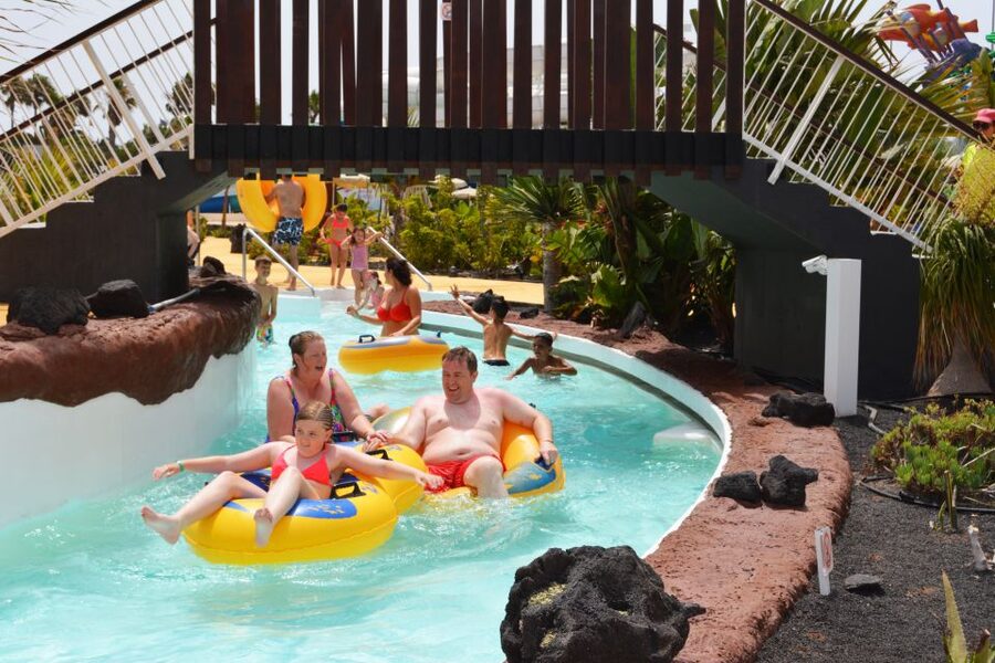 Lanzarote: Aqualava Waterpark Entrance Ticket - The big attractions: saltwater waves, lazy river, and slides for all ages
