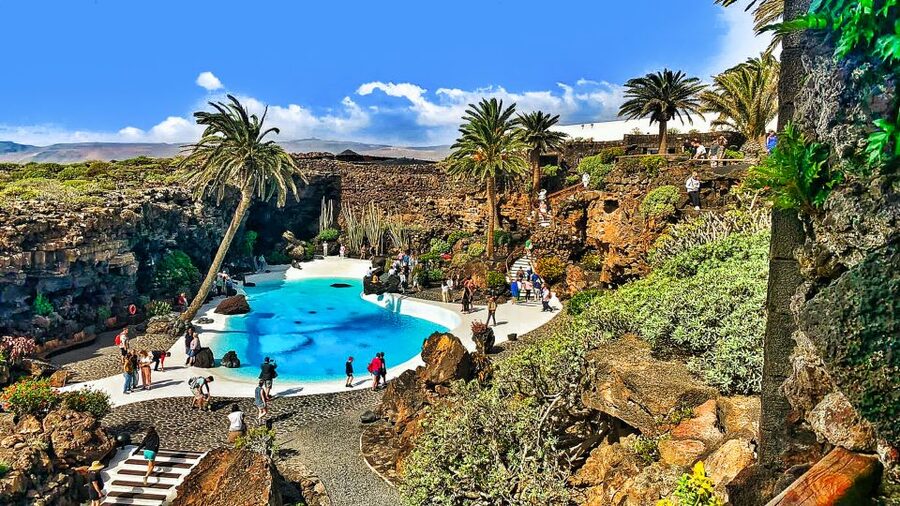 Lanzarote: Full-Day Island Highlights Tour - La Geria wine stop: sample first, eat after