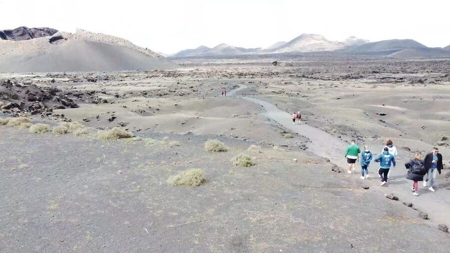 Lanzarote: On-Road Guided Buggy Volcano Tour - El Cuervo volcano: that 1 km walk is the point
