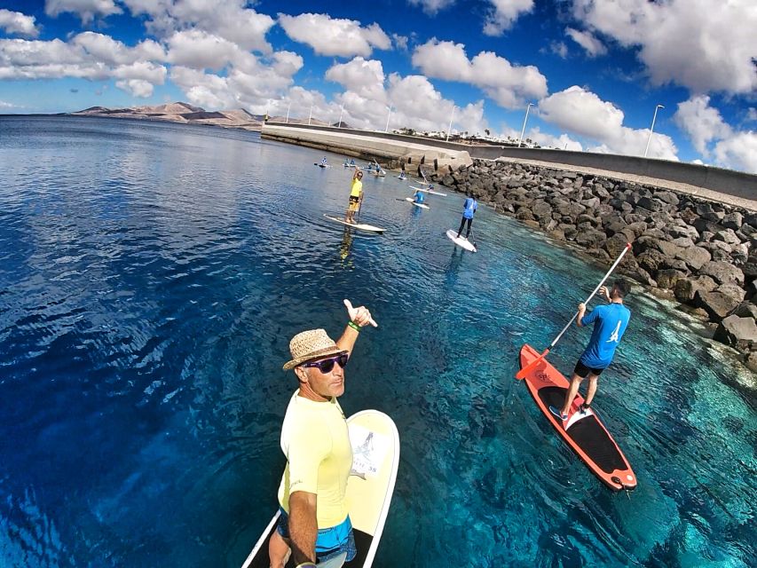 Puerto del Carmen: Stand Up Paddleboarding Class - Meeting Up With School3S and Getting Your Gear Straight