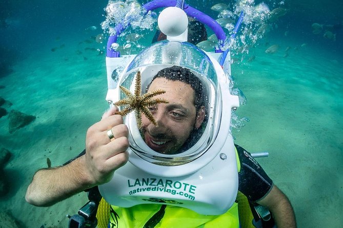 Sea Trek and Diving for handicaped people - What’s Included: Gear, Helmet, Wetsuit, and an Underwater Wheelchair