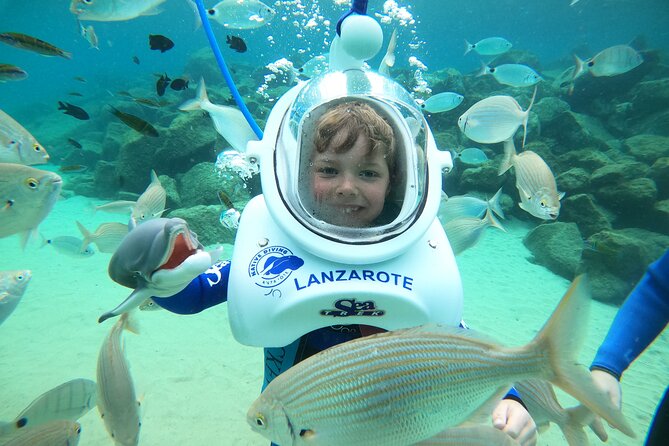 Sea Trek (exclusive in Lanzarote) - The sheltered cove: low-tide comfort and fish encounters