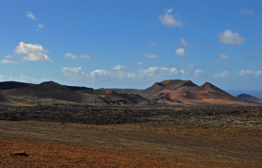 South Tour: Timanfaya National Park - The visitor center photo stop and the volcanic coast around Los Hervideros