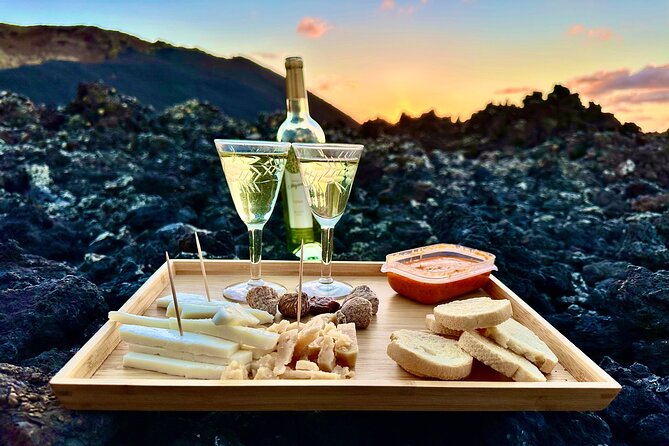 Timanfaya National Park Trekking with a Typical Canarian Snack - The fallen palm and the Canarian aperitif with local wine